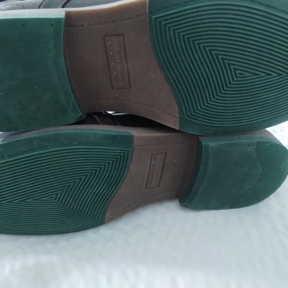 Robert Wayne Distressed Leather Monk Strap Men's size‎ 13D Loafers Casual Shoes